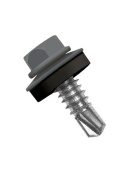 Кровельный саморез по металлу Daxmer 5,5x25 RAL 7021 (250 шт) сверло №3