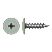 Саморез с прессшайбой по дереву 4,2x19 RAL 9006 (1000 шт)
