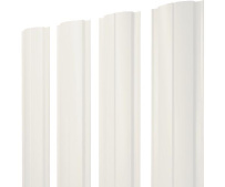 Штакетник Grand Line Полукруглый Slim с покрытием Полиэстер двусторонний 0,45 мм RAL 9003