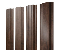 Штакетник Grand Line Прямоугольный с покрытием Print Elite двусторонний 0,45 мм Antique Wood