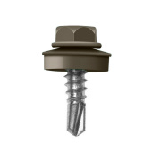 Кровельный саморез по дереву Daxmer 4,8x29 RAL 7006 (250 шт) сверло №1