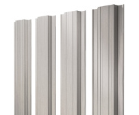 Штакетник Grand Line Прямоугольный с покрытием Print Elite 0,45 мм Milky Wood TwinColor