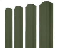 Штакетник фигурный Grand Line Прямоугольный с покрытием GreenCoat Pural Matt BT 0,5 мм RR 11