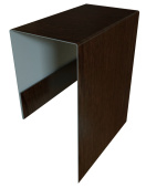 Планка П-образная Блок-Хаус new Grand Line с покрытием Print Elite 0,45 мм Choco Wood TwinColor