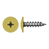 Саморез с прессшайбой по дереву 4,2x19 RAL 1021 (1000 шт)
