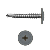 Саморез с прессшайбой по металлу 4,2x25 RAL 7011 (500 шт)