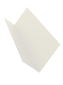 Планка примыкания 130x160 Grand Line с покрытием Drap 0,45 мм RAL 9003