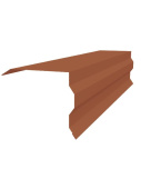 Торцевая фигурная планка 100x85 Grand Line с покрытием Satin Matt 0,5 мм RAL 8004