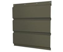 Металлический софит без перфорации Grand Line с покрытием Satin Matt 0,5 мм RAL 7016