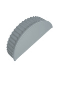 Торцевая заглушка Grand Line с покрытием Satin 0,5 мм RAL 7004