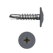 Саморез с прессшайбой по металлу 4,2x16 RAL 7024 (200 шт)