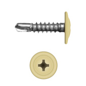 Саморез с прессшайбой по металлу 4,2x16 RAL 1014 (200 шт)