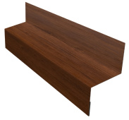 Отлив межэтажный 35 Grand Line с покрытием Print Premium 0,45 мм Golden Wood Fresh