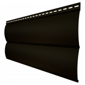 Металлический сайдинг Grand Line БлокХаус New RAL 8022 с покрытием Velur 0.5 мм