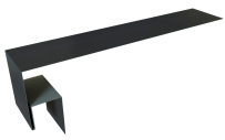 Планка околооконная сложная 200x50x18 (j-фаска) Grand Line с покрытием Atlas X 0,5 мм RAL 7024