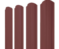 Штакетник фигурный Grand Line Полукруглый Slim с покрытием Полиэстер 0,45 мм RAL 3005