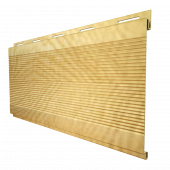 Металлический сайдинг с плёнкой Grand Line Вертикаль Gofr Golden Wood с покрытием Colority Print 0.45 мм