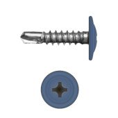 Саморез с прессшайбой по металлу 4,2x16 RAL 5005 (200 шт)