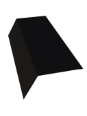 Карнизная планка 100x65 Grand Line с покрытием Satin 0,5 мм RAL 9005