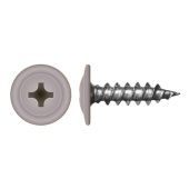 Саморез с прессшайбой по дереву 4,2x19 RAL 7036 (1000 шт)