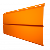 Металлический сайдинг Grand Line ЭкоБрус Orange с покрытием Safari 0.45 мм