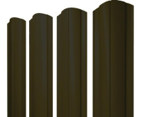 Штакетник фигурный Grand Line Круглый с покрытием Полиэстер двусторонний 0,45 мм RAL 9005