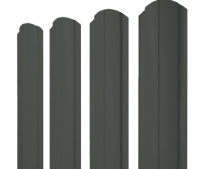 Штакетник фигурный Grand Line Полукруглый Slim с покрытием Satin 0,5 мм RAL 7016