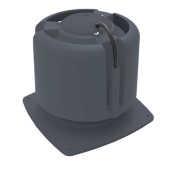 Основание для шахты Krovent Base-VT 270x270 мм с колпаком Hupcap Moto 190/125 Серый