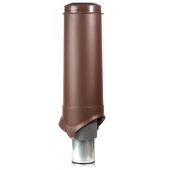 Вентиляционный выход Krovent Pipe-VT 125/700 is диаметром 125/ИЗ/830 мм Коричневый
