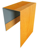 Планка П-образная Блок-Хаус new Grand Line с покрытием Print Elite 0,45 мм Honey Wood TwinColor