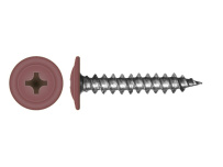 Саморез с прессшайбой по дереву 4,2x25 RAL 3011 (500 шт)