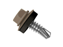 Кровельный саморез по металлу Daxmer 5,5x19 RAL 8014 (250 шт) сверло №3