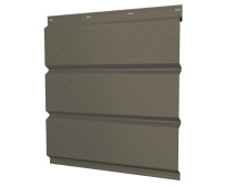 Металлический софит с полной перфорацией Grand Line с покрытием GreenCoat Pural Matt 0,5 мм RR 23