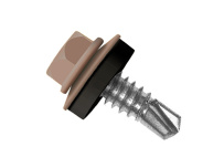 Кровельный саморез по металлу Daxmer 5,5x19 RAL 8002 (250 шт) сверло №3