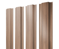 Штакетник Grand Line Прямоугольный с покрытием Print Elite 0,45 мм Honey Wood TwinColor
