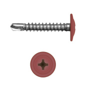 Саморез с прессшайбой по металлу 4,2x25 RAL 3001 (500 шт)