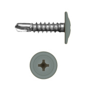 Саморез с прессшайбой по металлу 4,2x16 RAL 7005 (1000 шт)