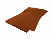 Плоский лист с плёнкой Grand Line RR 750 с покрытием GreenCoat Pural Matt 0.5 мм