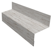 Отлив межэтажный 45 Grand Line с покрытием Print Elite 0,45 мм Snow Wood TwinColor