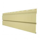 Металлический сайдинг Grand Line Квадро брус RAL 1014 с покрытием Drap 0.45 мм