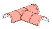 T-образный полукруглый конек Decra