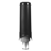 Вентиляционный выход Krovent Pipe-VT 150/700 is диаметром 150/ИЗ/840 мм Чёрный