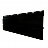 Металлический сайдинг Grand Line Квадро брус RAL 9005 с покрытием PurLite Мatt 0.5 мм