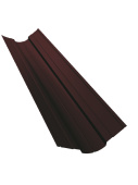 Фигурная планка верхней ендовы 100x100 Grand Line с покрытием Drap 0,45 мм RR 32