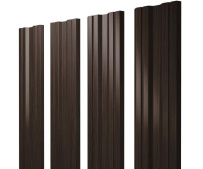 Штакетник Grand Line Twin с покрытием Print Elite 0,45 мм Coffee Wood TwinColor