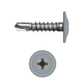 Саморез с прессшайбой по металлу 4,2x16 RAL 7001 (1000 шт)