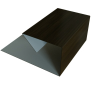 Планка П-образная завершающая сложная 20x30 Grand Line с покрытием Print Elite 0,45 мм Coffee Wood TwinColor