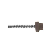 Кровельный саморез по дереву Daxmer 4,8x35 RAL 8017 (250 шт) сверло №1