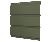 Металлический софит без перфорации Grand Line с покрытием Satin 0,5 мм RAL 6005