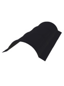 Планка полукруглого конька Grand Line с покрытием Drap ST 0,45 мм RAL 9005